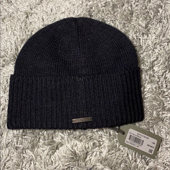 Allsaints Marled Beanie Navyblack 
